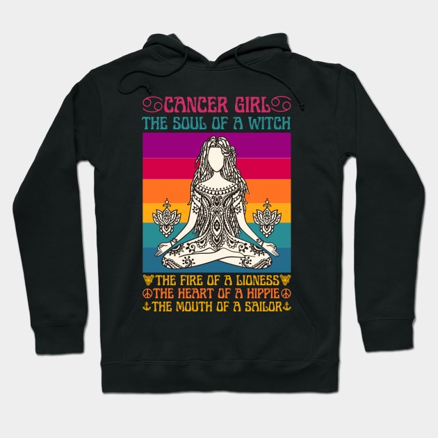 Cancer Girl Facts Cancer Girl Astrology Sign Hoodie by JustBeSatisfied